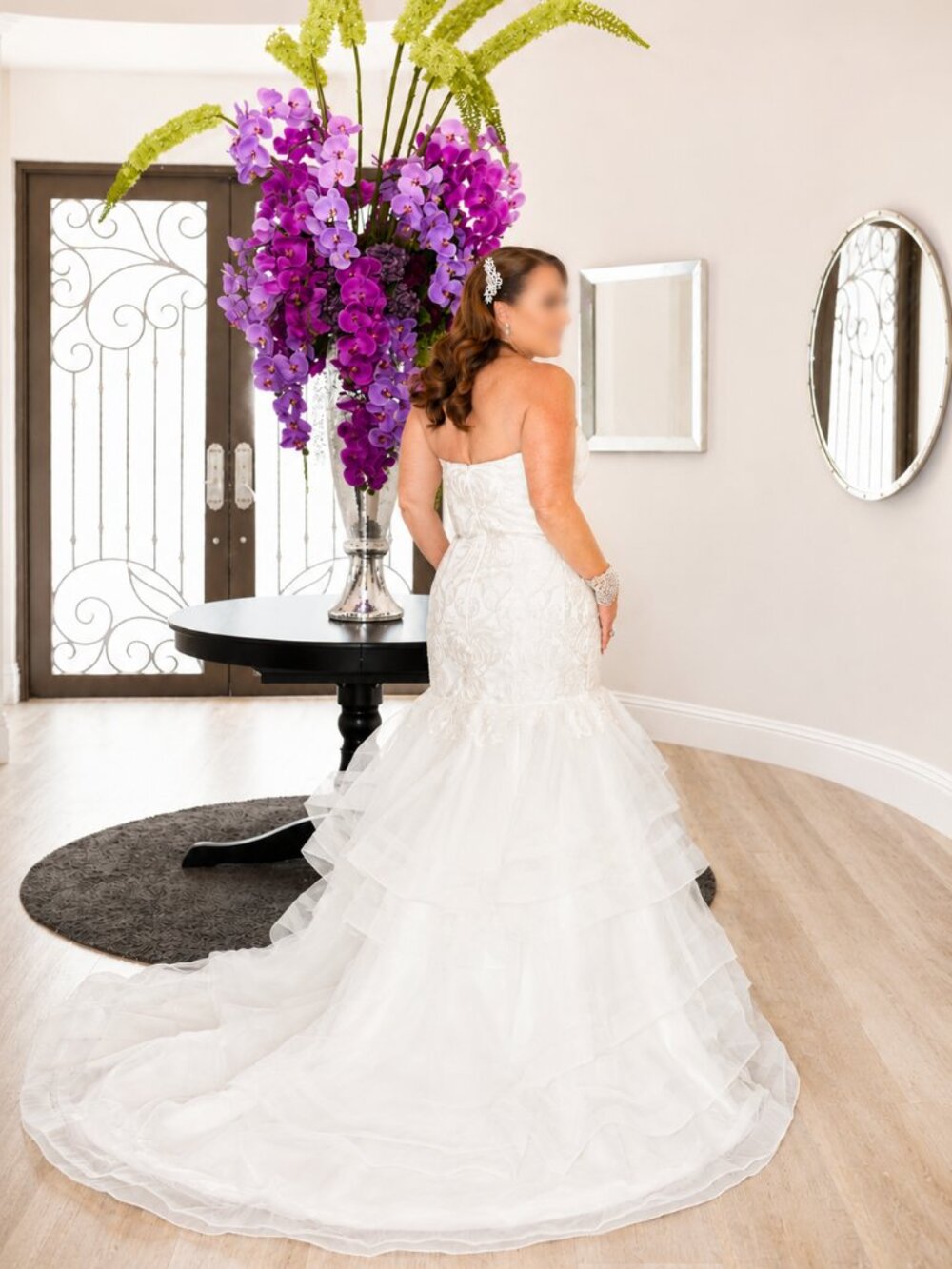 Custom Couture Mermaid Wedding Dress |Ivory | Sweetheart |Professionally Clean - Picture 6 of 10
